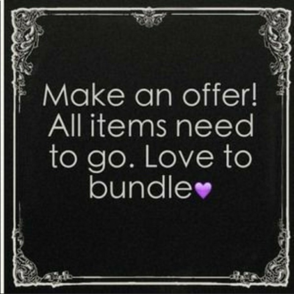 Looking to clean out my Poshmark items!!  Make an offer !  Bundle and save!